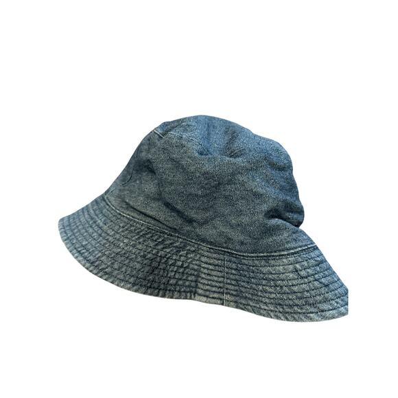 Baby Gap Reversible Unisex Baby Toddler Bucket Hat Plaid Blue Denim Sun Cover - Picture 6 of 10